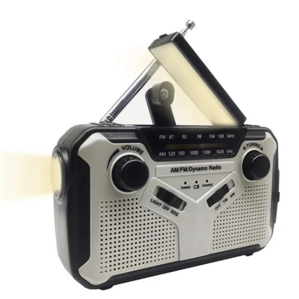 Solar Hand-Crank Survival Radio