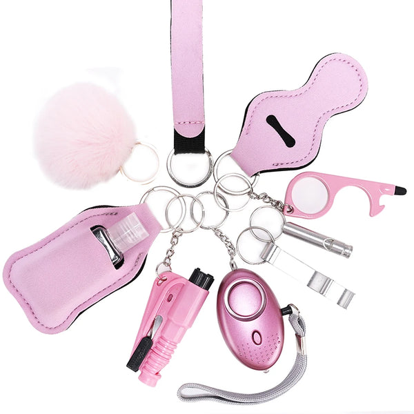 Self Defense Keychain Set for Women – Personal Safety Alarm & Window Breaker Protection Kit
